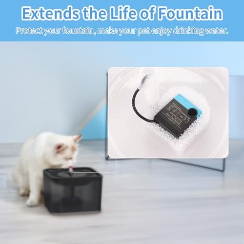 24 pcs Cat Water Fountain Replacement Foam Filters for PetSafe Drinkwell Ceramic and Stainless Steel Pet Fountains,Foam Filters for Cat Water Fountain - Image 3