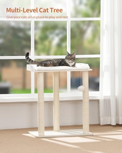FourFurPets Modern Cat Tree for Large Cats, Full Sisal Cat Scratching Post - Image 4