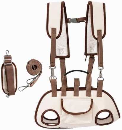 Portable Pet Dog Handbag Carrier, Soft Fleece Pet Tote Bag, Beige Medium by Unknown