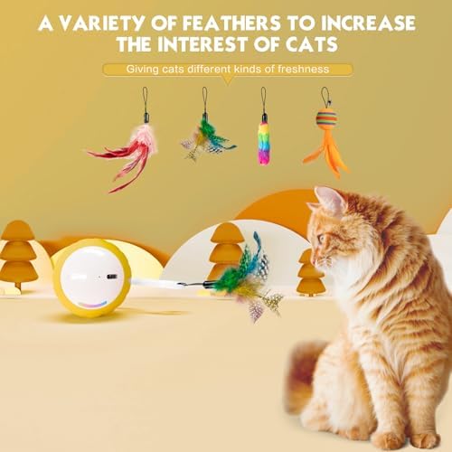 Upgraded 2.36 Inch Large Cat Toy With Touch&Voice Activation for Indoor Cat - Image 4