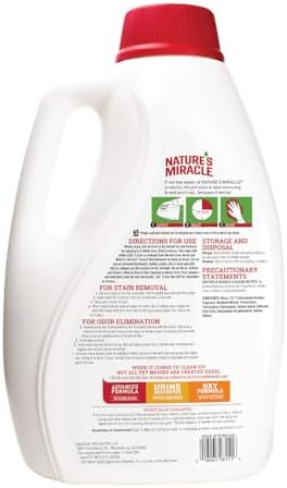 Nature’s Miracle Dog Stain & Odor Remover, Enzymatic Cleaner, 1 gal - Image 2