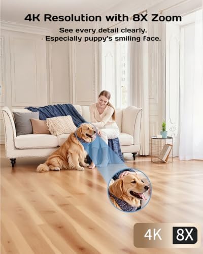 VIMTAG 4K 8MP UHD Indoor Camera Pet/Dog/Cat/Baby/Nanny/Home Security Camera - Image 2