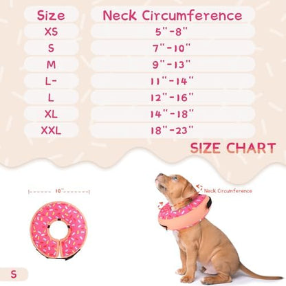 Supet Inflatable Dog Cone Collar Alternative After Surgery, Doggie Neck Donut Collar Recovery ECollar for Post Surgery, Soft Dog Cone for Small Medium Puppies Cats - Image 6