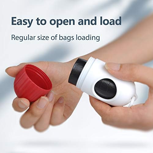 Fida Retractable Dog Leash with Dispenser and Poop Bags, 16 ft, Red - Image 5
