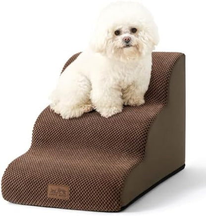 COZY KISS Dog Stair for Small Dog 15.7" H, 3 Step Pet Ramp for Couch by COZYKISS