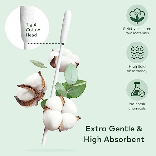 ARCA PET Cotton Swabs for Dogs and Cats - Cat & Dog Ear Cleaner Long Cotton Swab - Extra Long Stick, Cat & Dog Ear Cleaning Kit for Puppies and Pets, Multipurpose Pet Cotton Swabs for Ears (100 Buds) - Image 3