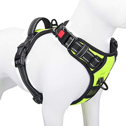 PHOEPET No Pull Dog Harness for Small Dogs Reflective Adjustable Front Clip by PHOEPET