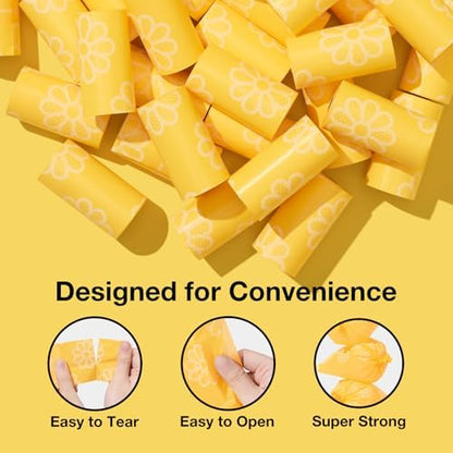 VETRESKA Daisy Scented Dog Poop Bags, 300 Counts, Leak-proof - Image 5