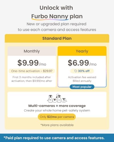 Furbo 360° Cat Camera + Mini [New Subscription Required at Setup] 2-Camera Bundle Nanny Subscription: Cat Safety & Home Security Alerts, Pet Camera with Speaker, Phone App & Night Vision - Image 4