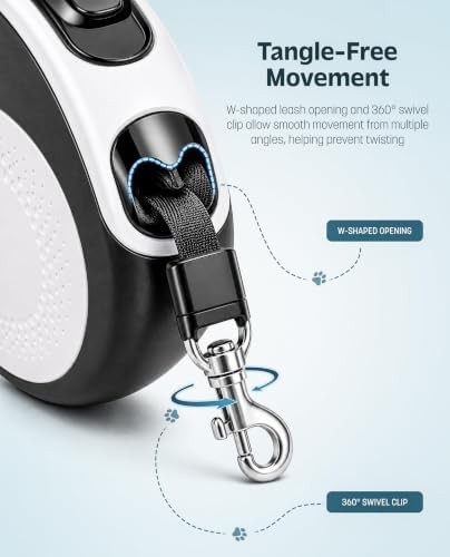 Hands-Free Retractable Dog Leash with Waist Belt, 16FT Extendable Strap - Image 4