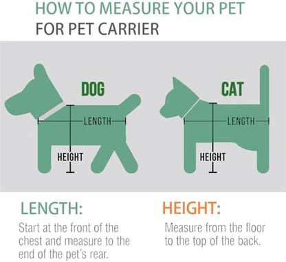 Cat Carrier Dog Carrier Pet Carriers for Medium Small Cats Dogs Puppies up to 15 Lbs,TSA Airline Approved Small Dog Cat Carriers Soft Sided,Collapsible Travel Puppy Carrier (Green, Large) - Image 3