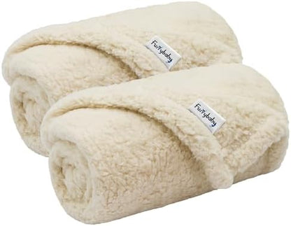 furrybaby Pet Blanket, Soft Warm Sherpa Fleece Bed Blanket for Small Pets by FurrybabyPetSupply