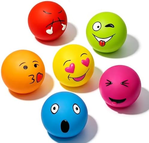 HOLYSTEED Latex Squeaky Dog Balls for Small Dogs, Mini Breed, 2" Round Toys by HOLYSTEEDDogFunMaker