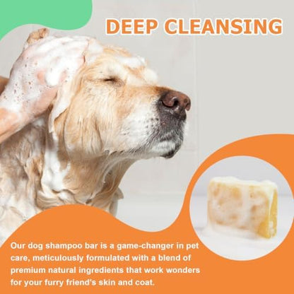 Dog Cleaning Soap Bar,All-Natural Formula for Deep Cleaning & Moisturizing,Gentle Pet Shampoo Bar for Soft, Fresh-Smelling Fur & Skin Care - Image 4