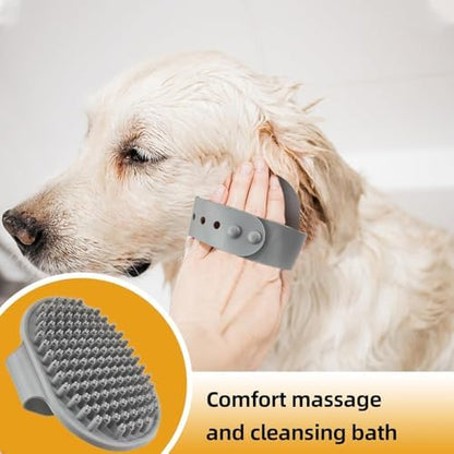 Dog Brush for Shedding,6 PCS in One Pet Slicker Hair Brush Kit Organizer Bag - Dog Cat Grooming Deshedding Undercoat Rake Brush Comb for All Small Large Dogs Cats Grey - Image 6