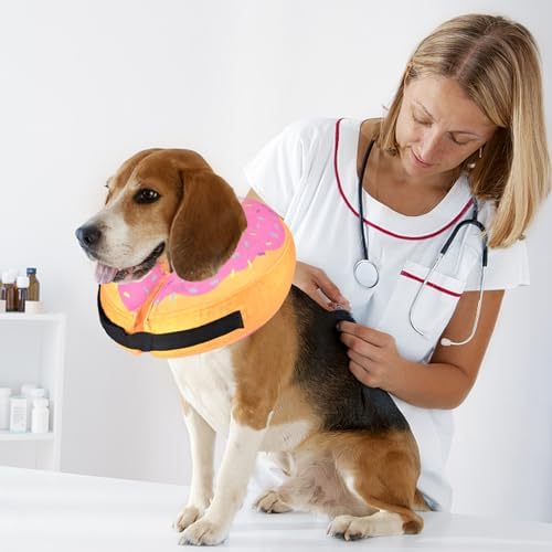 Inflatable Dog Cone Collar for After Surgery, Doggie Neck Blow up Donut Recovery ECollar, Soft Adjustable Dog Cone for Small Medium Large Dogs and Cats - Image 6