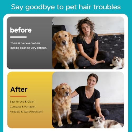 NEBALASTEP Pet Hair Remover Gloves Brush for Dogs & Cats,Electrostatic Reusable Pet Hair Remover Tool for Laundry,Clothing,Couch,Carpet,Car Seat,Upgraded Animal Fur Removal Tool (Blue, Type 1) - Image 4