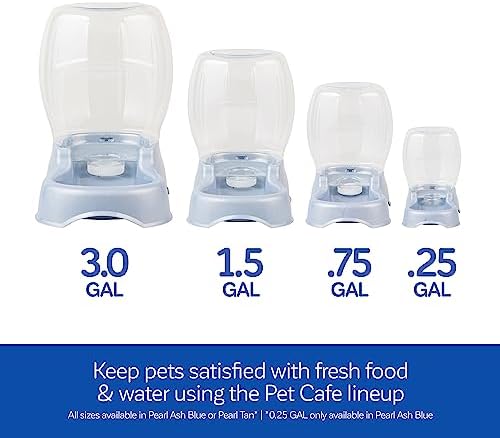 Petmate Pet Cafe Gravity Water Dispenser, 0.75 GAL, Pearl Gray - Image 6