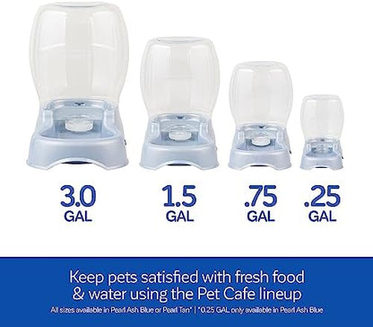 Petmate Pet Cafe Gravity Water Dispenser, 0.75 GAL, Pearl Gray - Image 6