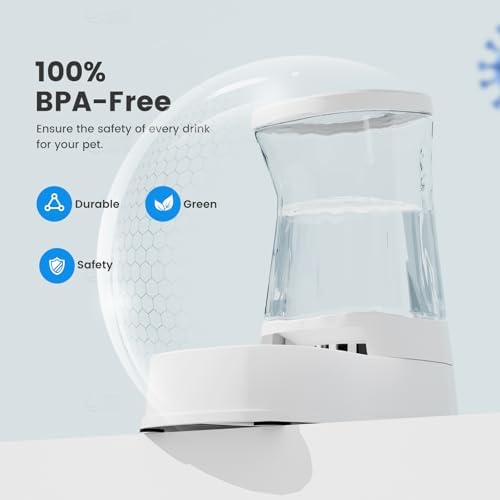 Gardner Pet 1.0Gal Gravity Automatic Dog Water Bowl Dispenser 100% BPA Free(White) - Image 4