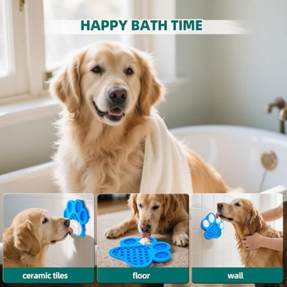 Lick Pad for Dogs Non-Slip Strong Suction Cup Fixed Soothing Toys Pet Grooming Bath Soothing Toys Anti-Anxiety Distraction Reusable Reusable Treats Can be Applied Pet Stress Relief Toys Easy to Clean - Image 5
