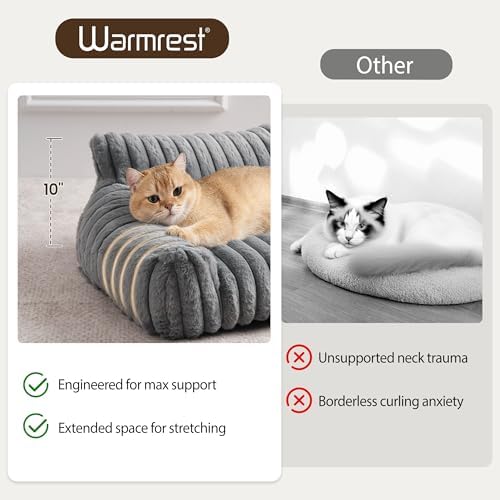 Cat Couch for Pets, Cute Cat Bed for Indoor Cats - Image 2