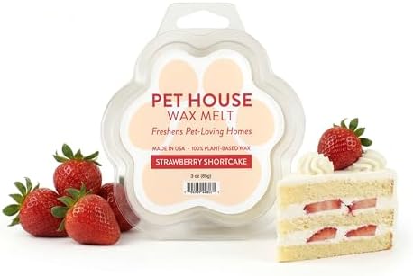 Strawberry Shortcake Scented Wax Melts Plant-Based Wax, 2 Pack Pet House by OneFurAll