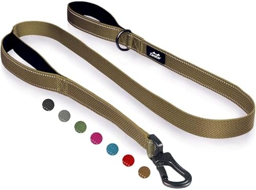 Twoear 6FT 1IN Heavy Duty Dog Leash for Large Dogs with 2 Padded Handles by TwoEar