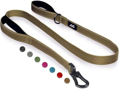 Twoear 4FT 1IN Heavy Duty Dog Leash for Large Dogs with 2 Padded Handles by TwoEar