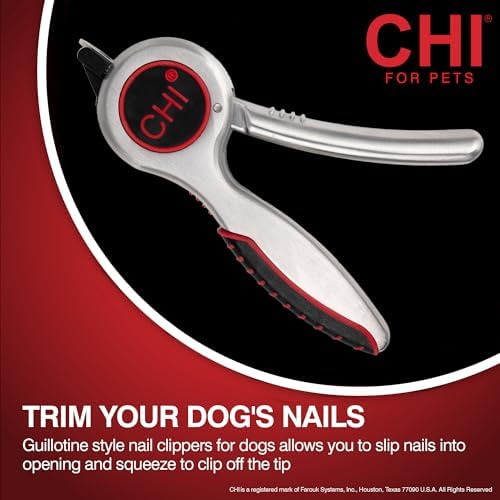 CHI for Dogs Guillotine Nail Trimmer with Soft Grip Handle, One Size - Image 2