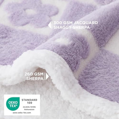 LE SURE Waterproof Dog Blankets for Large Dogs Cute Cozy 3D Jacquard,40x50 - Image 2