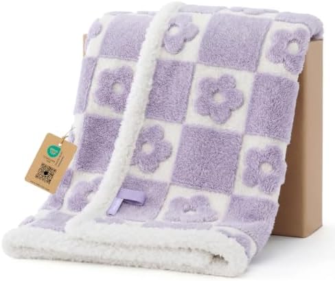 LE SURE Waterproof Dog Blankets for Small Dogs Cute Cozy 3D Jacquard,25x35 by Lesure