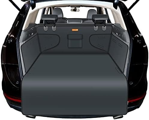 Alfheim Car Boot Liner Protector - Nonslip Waterproof Pet Dog Back Seat Cover - Durable Washable Cargo Cover Mat Travel, Universal for Medium Small Car SUV (Grey)