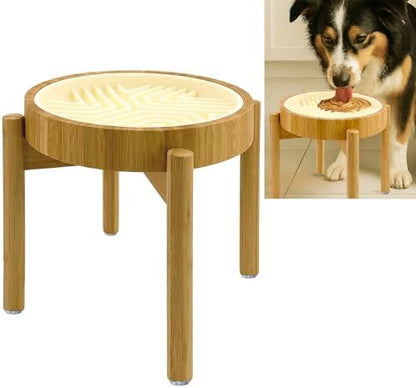 Raised Slow Feeder, Licking Mat/Pad with Stand by ZPirates