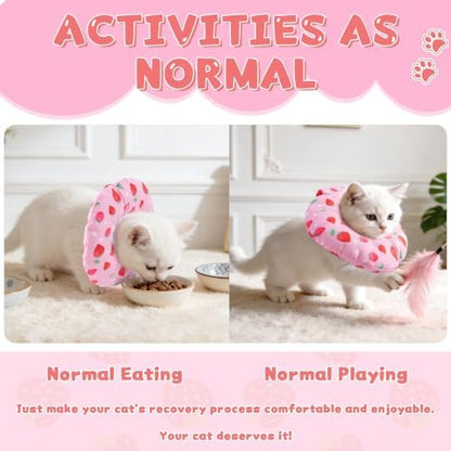 Cat Cone Collar Soft, Small Waterproof Cat Recovery Collar - Image 4