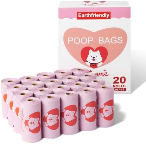Dog Poop Bags Rolls Extra Thick Odor-Blocking Pet Waste Bags for Dog Walking and Cats, 300 Bags by Tiituome