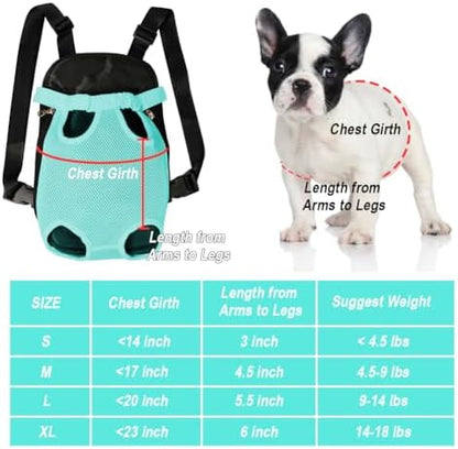 FEimaX Dog Carrier Backpack Pet Legs Out Front Cat Travel Bag, Adjustable Puppy Backpacks Carriers Hands-Free for Small Medium Dogs Cats Hiking Traveling Camping Daily Walking - Image 4
