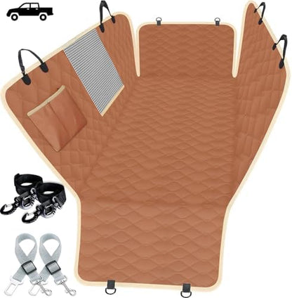 Lassie XL Truck Waterproof Dog Seat Cover Back Seat with 2 Seat Belts by Lassie