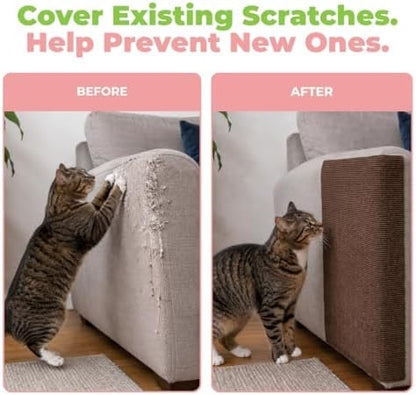 Catify Peel & Stick Cat Scratching Mat - Brown, L:78" - Image 6