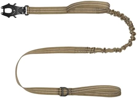 ICEFANG Tactical Dog Leash with Quick-Release Metal Clasp,Bungee-Dog Lead by ICEFANGDIRECT