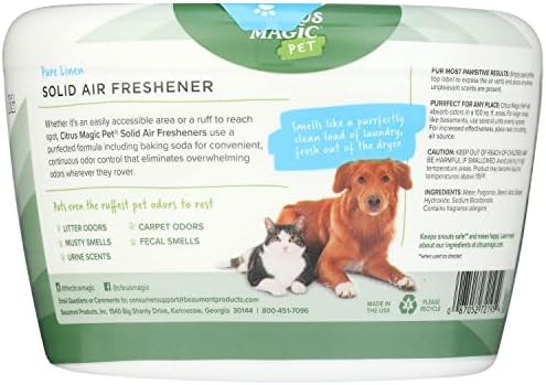 Citrus Magic Pet Solid Air Fresheners, Pure Linen, 20 Ounce, 2 Pack - Image 2
