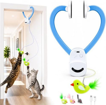 CATPICK Interactive Doorway Cat Toy, No-Adhesive Clip-On for Indoor Cats by Unknown