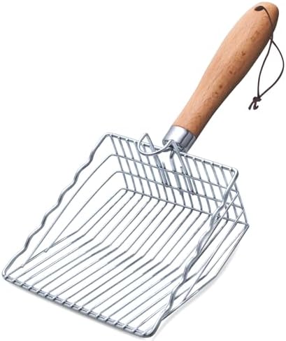 Cat Litter Scoop, Kitty Metal Scooper with Hook & Hole by ARMLULU