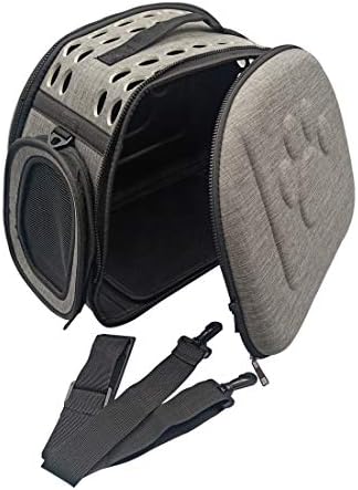PetLike Airline Approved Pet Carrier Soft Sided Collapsible Travel Bag for Cats & Small Dogs (Grey, Linen) - Image 6