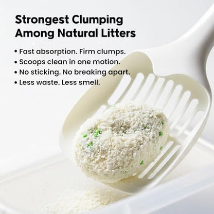 Natural Cassava Cat Litter,Odor Control Dust-Free,Advanced Clean Paws Multi Cat Clumping Litter,Kittens and Sensitive Cat Liter,Mixable with Crystal Litter and Various Litter - Image 6