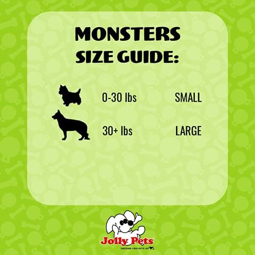 Jolly Pets Monster Ball Bouncing Dog Toy/Treat Holder, 2.5 Inches, Blue (Pack of 2) - Image 3