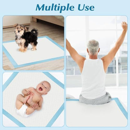 100 Count 22” x 22” Super Absorbency Disposable Underpads - Image 6