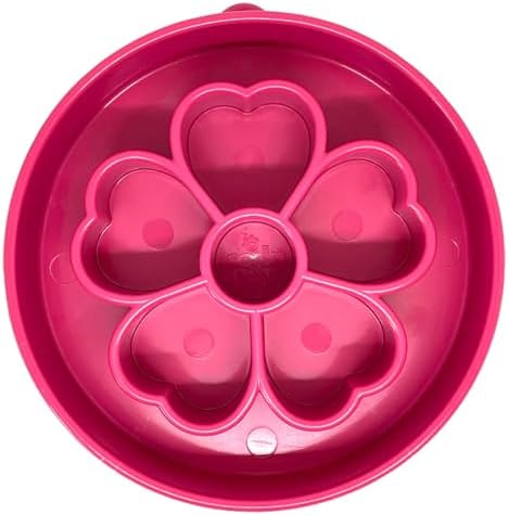 SodaPup Flower Design Enrichment Bowl – Durable Slow Feeder Bowl Made in USA from Non-Toxic, Pet-Safe, Food Safe Material for Mental Stimulation, Slowing Down Eating, Healthy Digestion, & More by SodaPup