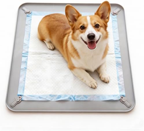 Pee Pad Holder Silicone Dog Pee Pad Holder Leak Proof Raised Edge Dog by THECHOICEOFEXCELLENCE