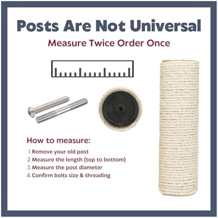 TRIXIE Replacement Sisal Post for Cat Scratching Posts, Backup Scratcher for Indoor Cat Furniture, Trees and Towers, 3.5 in x 23.6 in (9 x 60 cm) - Image 4